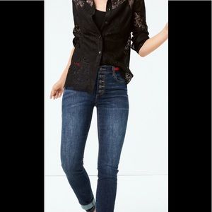 Cabi Button Fly Skinny Jeans - Size 4